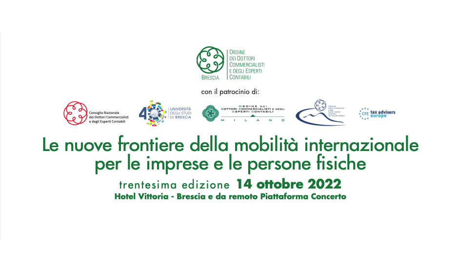 L’avv. Edoardo Belli Contarini relatore alla trentesima edizione di Le nuove frontiere della mobilità internazionale per le imprese e le persone fisiche