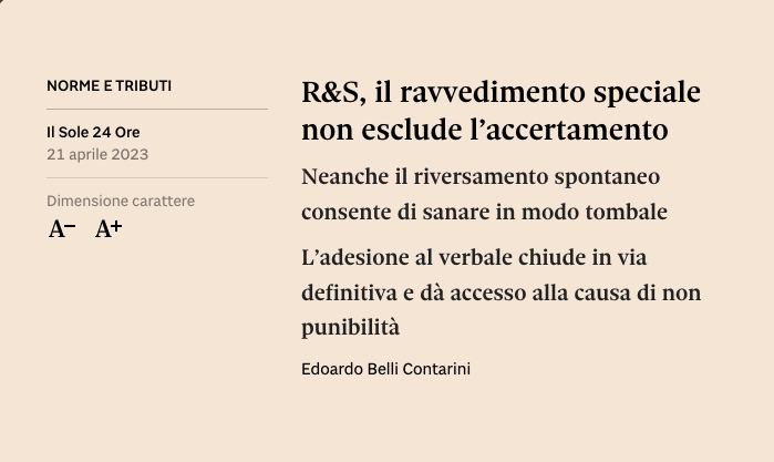 Ricerca e sviluppo – Edoardo Belli Contarini su Il Sole 24 Ore