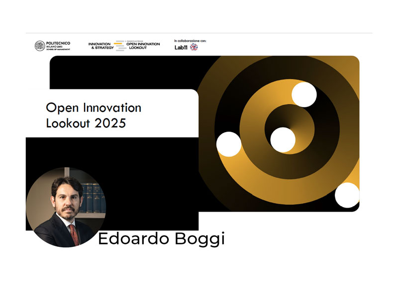 Edoardo Boggi tax expert per l’Osservatorio sull’Open Innovation del Politecnico di Milano